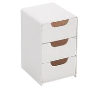 Elegant Drawer Organizer - Jewelry Storage Box for Tabletop Use | 3 Layer Compact Design with Smooth Pull Drawers & Space Saving Function for Cosmetics Accessories Remote Control Stationery and Home E