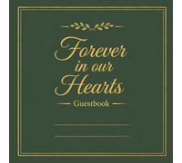 Elegant Emerald Green & Gold - Funeral & Celebration Guest Book: Memorial Guest Book for Memorial Service, Funeral & Celebration of Life - Elegant ... & Photo Page (8.5 x 8.5 Square, Cream Paper)