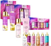 Elegant & Empowered Ladies Luxury Body Mist Gift Set, Vanilla Candy Duo, Sweet Pea Duo & Summer Escapes Large Set