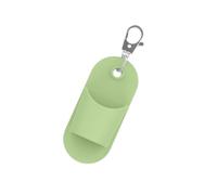 Élégant étui rectangulaire en caoutchouc pour baume à lèvres - Accessoire de voyage portable - Accessoire pour maquillage - Support rectangulaire pour baume à lèvres, Vert, Taille unique