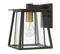 Applique lumineuse d'extérieur ALU bronze H 24,1 cm 1 flamme IP44 1x E27 lampe de balcon