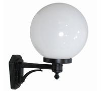 Élégant Extérieure Noir Blanc Boule Parasol IP43 E27 Wandleuchte Maison Jardin