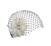 Élégant filet à cheveux en forme de grappes de cristal pour mariage, réception, soirée, incidents français, sombre, somptuosité tendance, doux et modifiable, accessoire de coiffe orné de cristaux