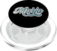 Elegant First Name Maria Team Maria Gray/Teal Gradient PopSockets PopGrip pour MagSafe