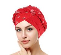 Élégant Fleur Foulard Tête Turban Bandana Femme Bandeau Élastique Bonnet Hijab Chemo Chapeau Islamique, Casquette De Chimiothérapie pour Cancer De La Chute de Cheveux, Bonnet Turban élégant pour Femme