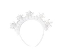 Élégant flocon de neige Accessoires pour cheveux avec strass blancs scintillants pour les vacances, les festivals et les fêtes d'hiver