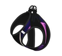 Élégant gilet porte-jarretelles violet à talons hauts avec rouge à lèvres pour animal de compagnie - Le parfait petit animal de compagnie pour une promenade confortable