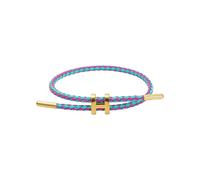 Elegant Gold Plated H Buckle Bracelet with Adjustable Design Sturdy Stainless Steel Wire Wristband for Trendsetters The sky is rising st