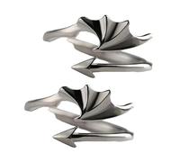 Élégant gothique ange démons ailes anneaux ensemble pour couples taille réglable pour lui sa relation bijoux anniversaire anneaux