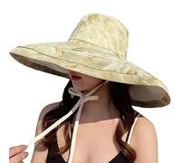 Élégant grand chapeau de pêcheur plage pour seau solaire pliable bassin réversible tout match pour activités de plein air soleil