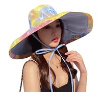 Élégant grand chapeau de pêcheur plage pour seau solaire pliable bassin réversible tout match pour activités de plein air soleil