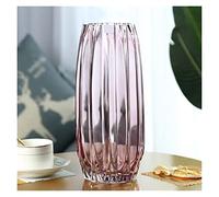 Élégant Grand Vase en Verre Simple de Style Nordique, Couleur Transparente, hydroponique Riche Bambou, lys, Rose, Arrangement Fleurs for Salon, Ornements, Nouveau Centres de Table(Grand)