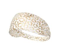 Élégant guépard léopard Blanc doré,Bandeau de Sport Unisexe, Bandeau élastique Multi-usages pour Cheveux
