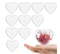 Elegant Heart Boxes - Valentine Wrap Case for Home | Abs Transparent with Lightweight Design, Multi Size Storage, Cards Toys Photos Organizer, Wedding Birthday, New Year Decor,