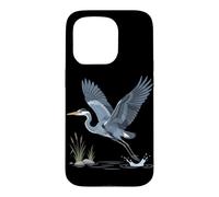 Élégant héron Volant pour Observer Les Oiseaux des Zones humides Coque pour iPhone 15 Pro