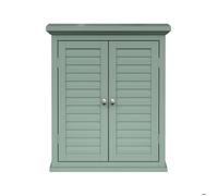 Elegant Home Fashions Armoire Murale 2 Portes Lamelles Vert Sauge