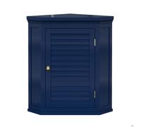 Elegant Home Fashions Armoire Murale dAngle Lamelles Bleu Marine