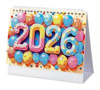 Elegant Home Office Essential Decorations Decorative Desk Planner Wall Calendar Artist 2026 Rhinestones Calendar Resin Organizer