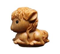 Elegant Horse Statue - Wooden Ornament for Wealth | Mini Desktop Decor with Artistic Finish, Home Office Accent, Collectors Display Piece, Windowsill Bookshelf Cabinet Style and Nightstand Photography