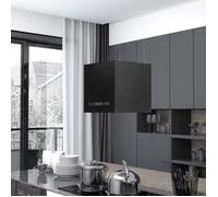 Elegant Hotte suspendue à LCD tactile 37 cm Acier enduit de poudre ""Bonne vie""33396 - Noir 11 56 Kg
