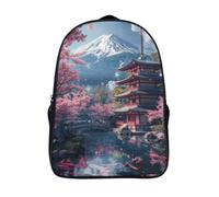 élégant imperméable école sacs 12 ans et plus garçon et fille petit pont et eau courante 3d imprimé sacs d'école 2 compartiment bâtiments anciens 3d sac à dos-16,pour les voyages les affaires
