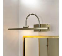 Lampe de tableau LED XL en métal en laiton antique largeur : 45 cm lampe de miroir classique orientable pour couloir salle de bain salon chambre à coucher applique murale lampe de tableau