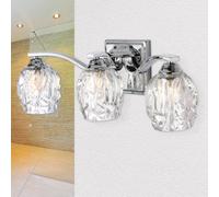 Élégant Lampe pour Salle de Bain LED Verre Abat-Jour IP44 Étanche Wandleuchte