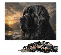 Elegant Leonberger Puzzle pour Adultes en Bois, 300 pièces | Défi commun pour les proches : activité à partager en famille en intérieur.