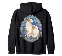 Élégant lévrier Russe Borzoi Art Nouveau Sweat à Capuche