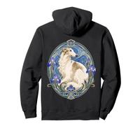 Élégant lévrier Russe Borzoi Art Nouveau Sweat à Capuche