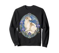Élégant lévrier Russe Borzoi Art Nouveau Sweatshirt