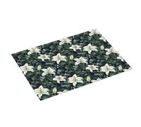 Elegant Lily - Grand tapis de séchage à vaisselle en microfibre super absorbant pour comptoir de cuisine, 45,7 x 61 cm, facile à nettoyer, décoration d'intérieur