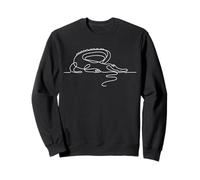 Elegant Line Art Simple Dessin Art Crocodile Sweatshirt