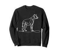 Elegant Line Art Simple Dessin Art Hyène Sweatshirt