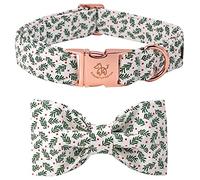 Elegant little tail Collier pour chien avec nœud papillon doux et confortable - Cadeau de Noël réglable pour chiens de taille moyenne