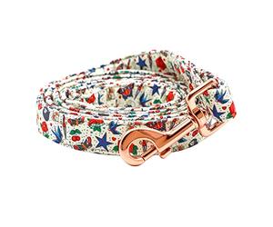 Elegant little tail Laisse solide pour chien avec poignée douce en coton pour la Saint-Valentin, pour les vacances, pour chiens de petite, moyenne et grande taille