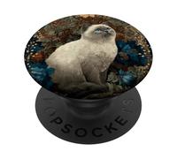 Élégant Livre d'histoires de Chat Vintage PopSockets PopGrip Adhésif