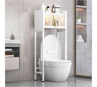 Élégant meuble de rangement 2 pièces sur pied pour salle de bain, économie d'espace, étagères modernes pour la maison, solution efficace pour décoration de salle de bain
