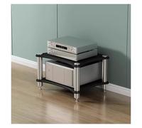 Élégant meuble de rangement audio Hi-Fi - Étagère au sol pour composants stéréo, consoles multimédias, amplificateurs et jeux - Étagère AV moderne pour configuration home cinéma