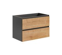 elégant meuble de salle de bain 80 cm avec 2 tiroirs - design moderne