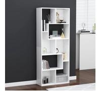 Elegant Meuble étagère Salon - Bibliothèque Blanc 67x24x161 cm Bois d'ingénierie""Bonne vie""80689 - Blanc 24 Kg