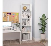 Elegant Meuble étagère Salon - Bibliothèque-Séparateur de pièce Blanc 45x24x159 cm Aggloméré ""Bonne vie""81023 - Blanc 16,55 Kg
