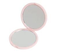 Élégant miroir pliable avec panneau de verre ordinaire - Outil cosmétique compact - Sac à main rond - Maquillage pliable, a, Taille unique