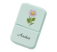 Élégant miroir pliable avec support réglable - Outil cosmétique compact en polyuréthane - Sac à main de maquillage - Cadeau élégant et compact, Vert, Taille unique