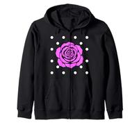 Élégant Motif à Pois Roses Solo Formes Mania Sweat à Capuche