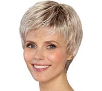 Elegant New Blonde Short Light Wavy Hair Wig Heat Resistant