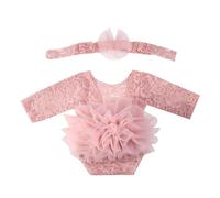 Elegant Newborn Photography Mesh Raiper Styles & Practical Baby Baber With Bandband Baby Photograph Props For Girl Newborns Mesh Ramper Baby Soft & Conforty Baby Baber With Bandband Confort