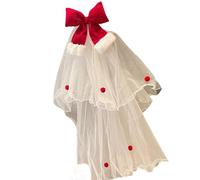 Élégant nœud en voile pour femme - Bandeau de Noël - Décoration de cheveux pour améliorer le charme et la confiance lors des bals de fin d'année