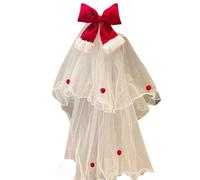 Élégant nœud en voile pour femme - Bandeau de Noël - Décoration de cheveux pour améliorer le charme et la confiance lors des bals de fin d'année