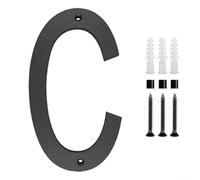 Élégant numéro de maison de 30,5 cm, finition mate pour un contraste accru, parfait pour un usage résidentiel et commercial (C)